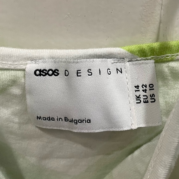 Green & white checkered dress (ASOS) - Picture 3 of 3